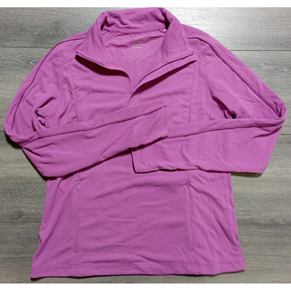 Mondetta Womens Small Purple Active 1/4 Zip Athletic Pullover Top RN88201